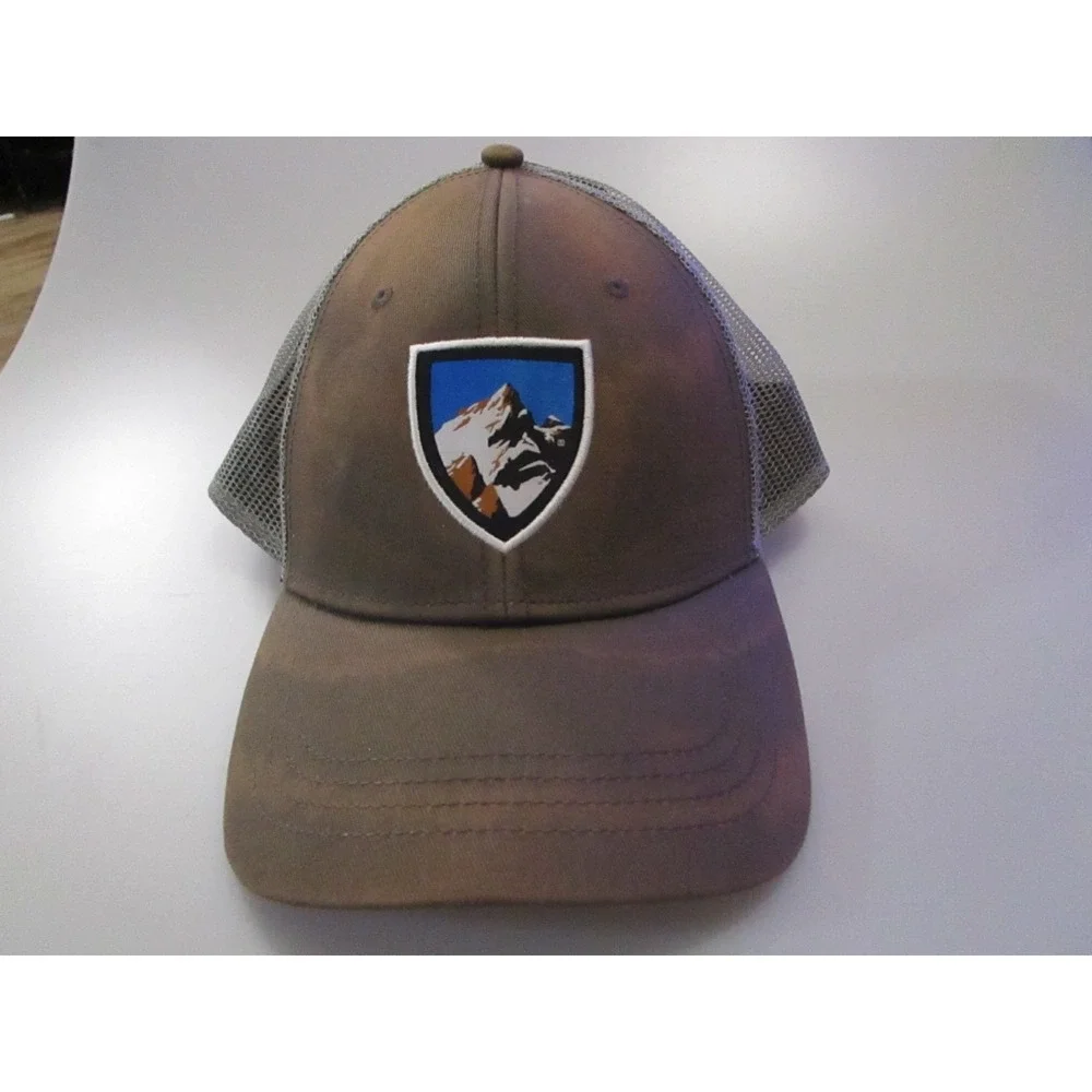 KÜHL Hat Cap‎ Snapback Brown Camo Mesh Trucker Mountain Patch